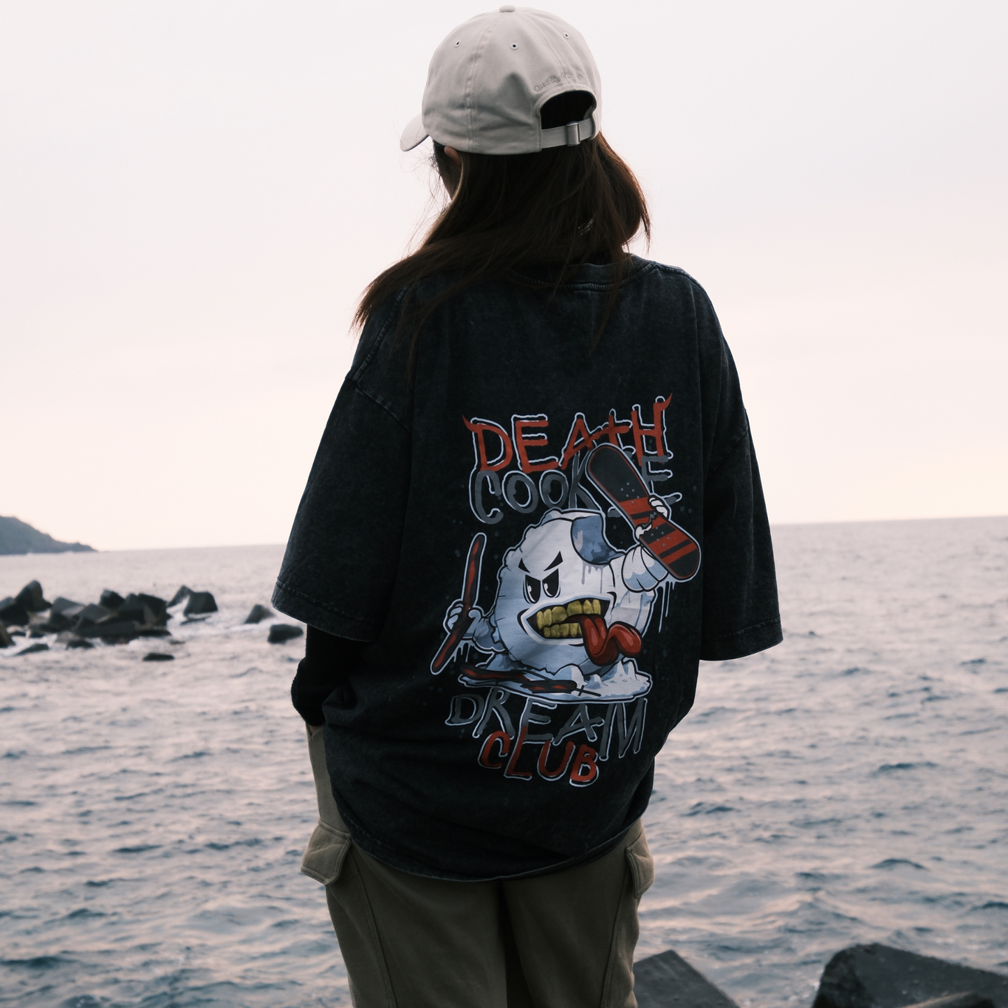 夢行 滑雪水洗T