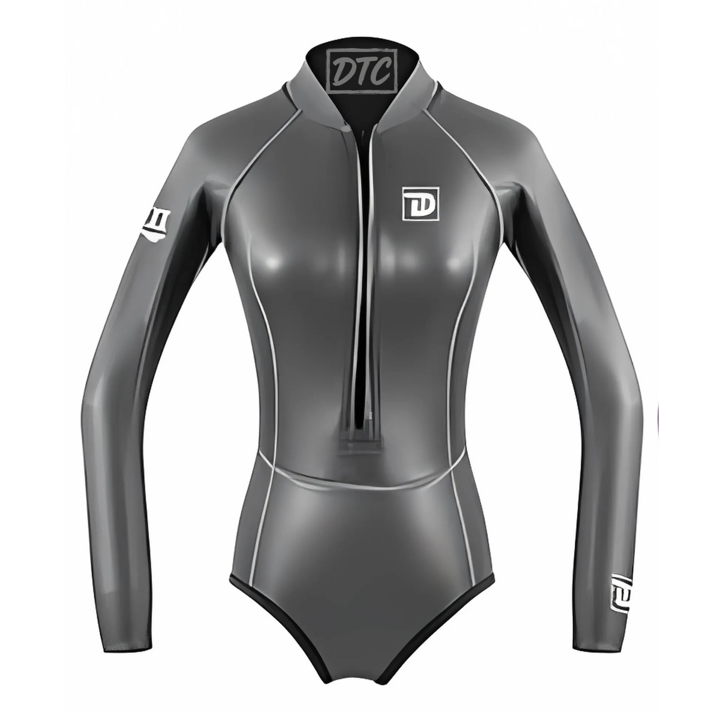 防寒衣【Siren 海妖系列】半身拉鍊滑面(2mm八針車縫版)