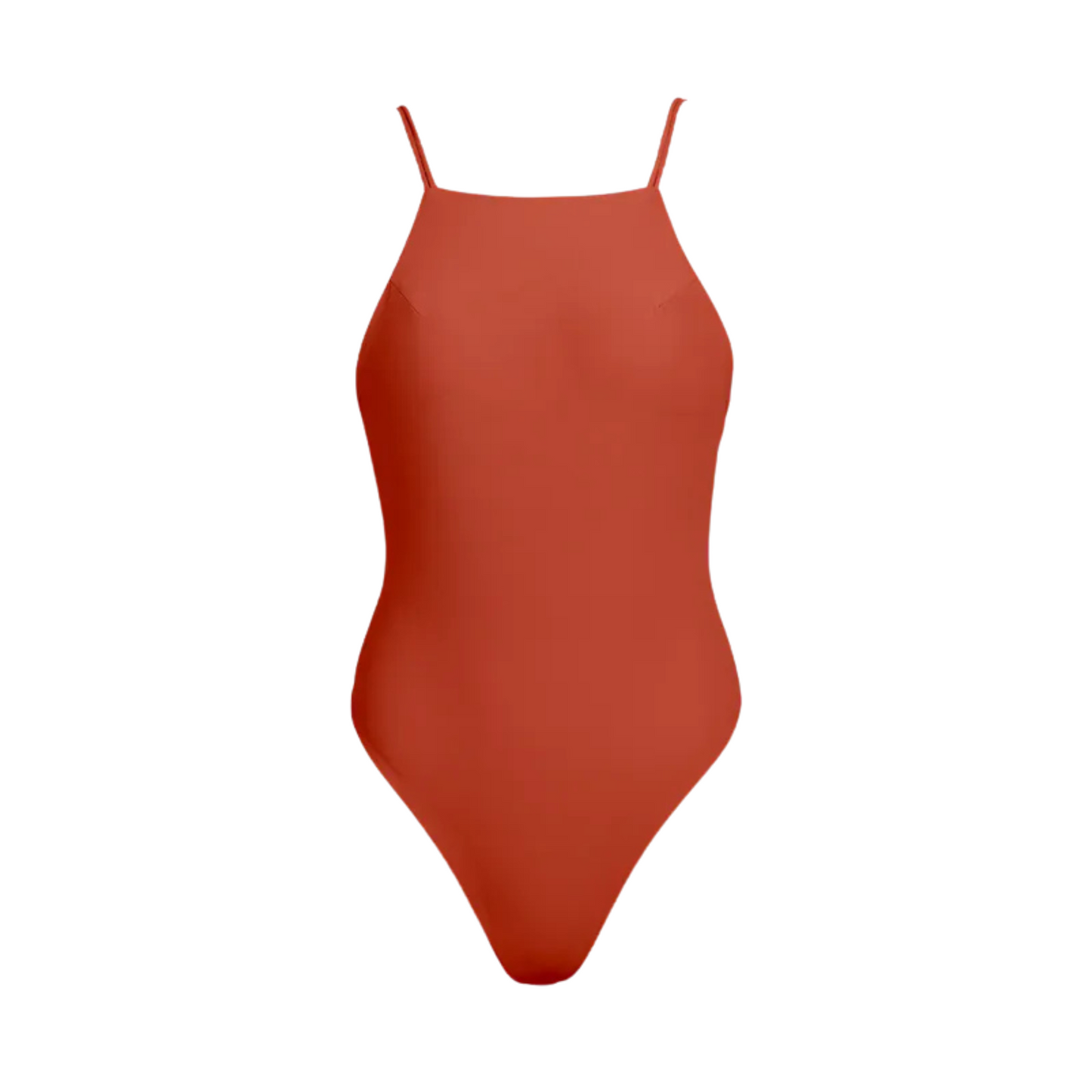 平口極細雙帶 露背連身泳裝