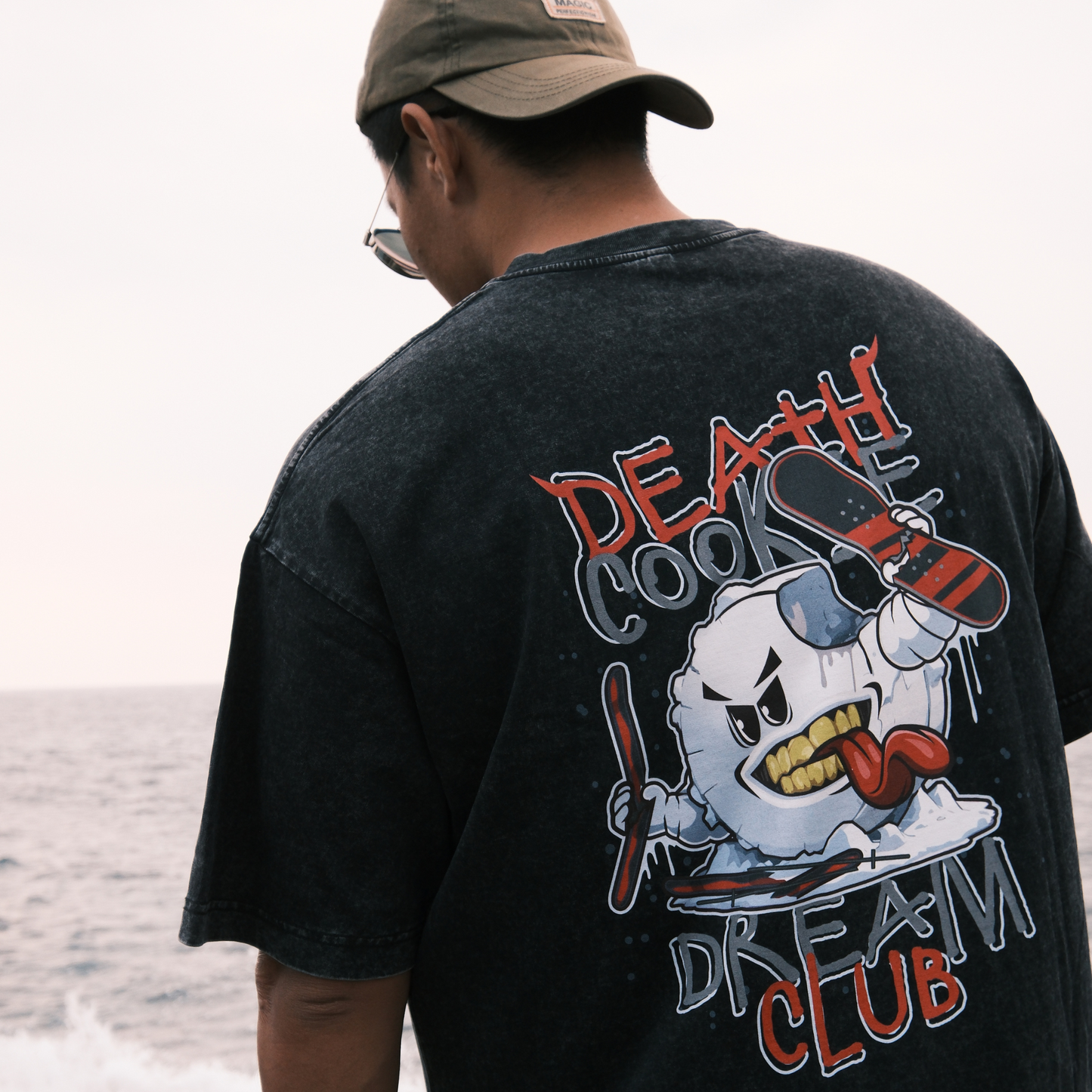 夢行 滑雪水洗T