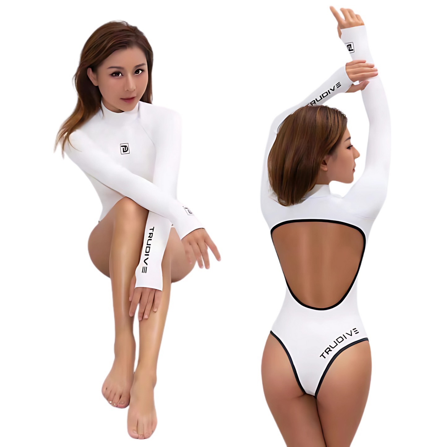 防寒衣【Siren 海妖系列】露背半身布面款