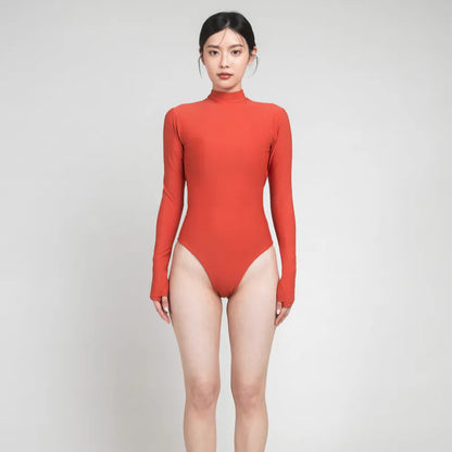 Leopard 連身露背防曬衣