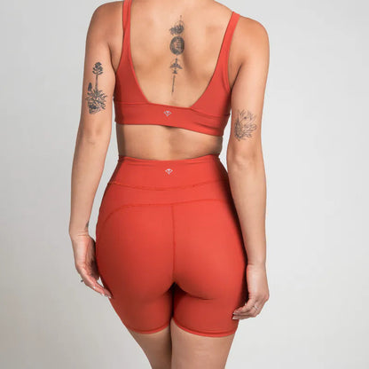 Xtra Life™ 水陸運動 高腰機能四分褲(橘)