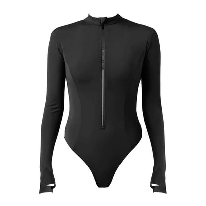 貓女隱形口袋連身防曬衣(微包臀)